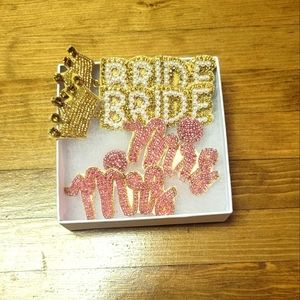 NWOT BRIDE and MRS earrings! 👰‍♂ 💒